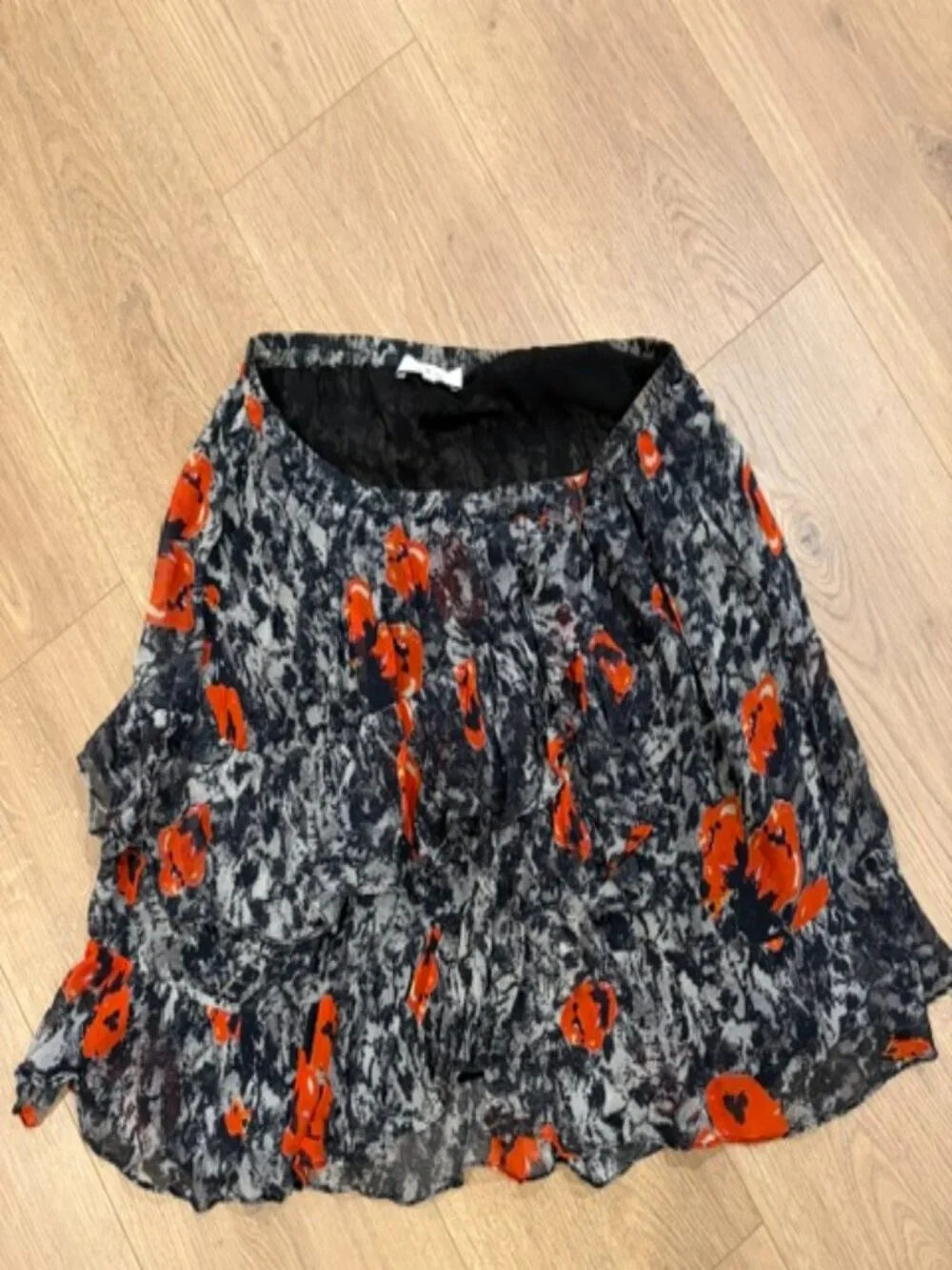 IRO Vanila floral ruffle boho mini skirt Size EU 40 / Medium / US 8